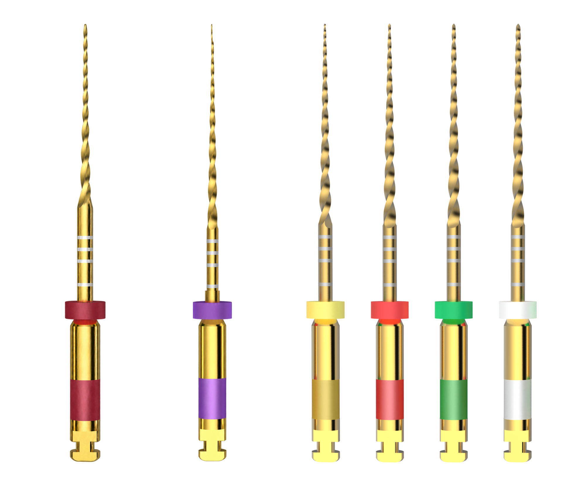 Transform&nbsp;S™ RG orifice shaper, glide-path file and Small, Primary, Medium and Large shaping files