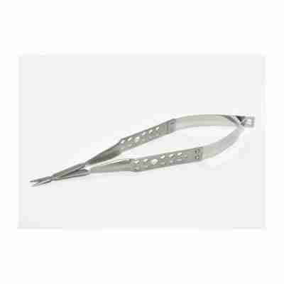 13.5cm Vannas Scissors Castroviejo Flat-Handle Straight 1cm Straight Sharp Tips