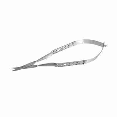 13cm Scissors Castroviejo Flat Handle Curved Sharp Tips