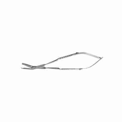 13cm Scissors/Forceps Combination Castroviejo Flat Handle Angled Sharp Tips