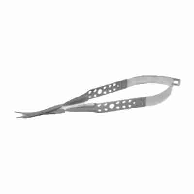 14cm Scissors Castroviejo Flat Handle Curved Sharp Tips