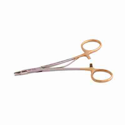 14cm Silk 3-0/7-0, CGS 4/0-7/0 Needle Holder Ring-Handled Carbide Straight