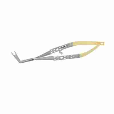 15cm Micro Steiglitz Forceps ThumLok® Carbide Flat Handle 75 deg E/W