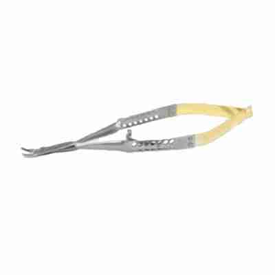 15cm Universal Cutting-Edge Needle Holder with Suture Cutter ThumLok® Carbide Round Handle Curved Tips