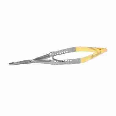 15cm Universal Cutting-Edge Needle Holder with Suture Cutter ThumLok® Carbide Round Handle Straight Tips