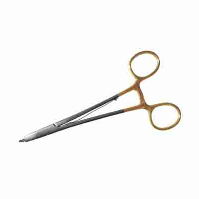 16.5cm Silk 1/4-0, CGS 0/5-0 Mayo-Hegar Needle Holder with Side Cutting Suture Scissors Ring-Handled Carbide Straight