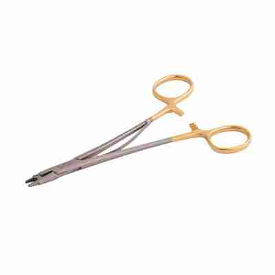 16.5cm Silk 2-0/6-0, CGS 3-0/7-0 Needle Holder Ring-Handled Carbide Straight