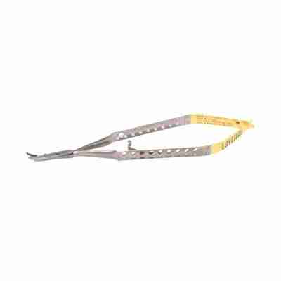 17.75cm Universal Cutting-Edge Needle Holder with Suture Cutter ThumLok® Carbide Round Handle Curved Tips