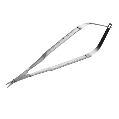 SofTouch Suture Scissors 17cm Castroviejo Round Handle Curved Blunt Tips Duck Billed
